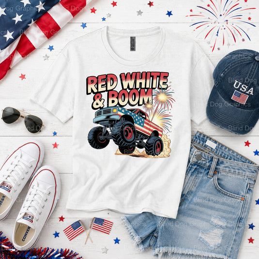 USA – Fourth Of July DTF Transfer (view 1 of 2) – by Blind Dog Graphics – Premade Transfers – Fourth Of July, Patriotic