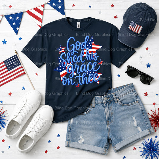 USA – Fourth Of July DTF Transfer (view 2 of 2) – by Blind Dog Graphics – Premade Transfers – Fourth Of July, Patriotic