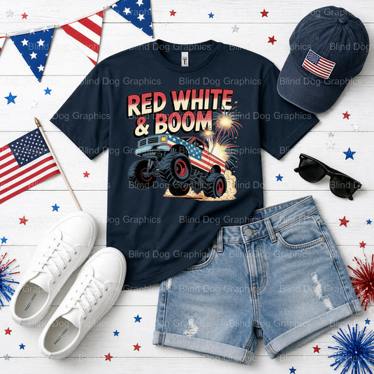 USA – Fourth Of July DTF Transfer (view 2 of 2) – by Blind Dog Graphics – Premade Transfers – Fourth Of July, Patriotic