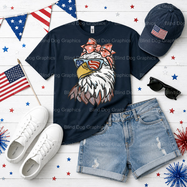 USA FREEDOM – Fourth Of July DTF Transfer (view 1 of 2) – by Blind Dog Graphics – Premade Transfers – Fourth Of July, Patr...