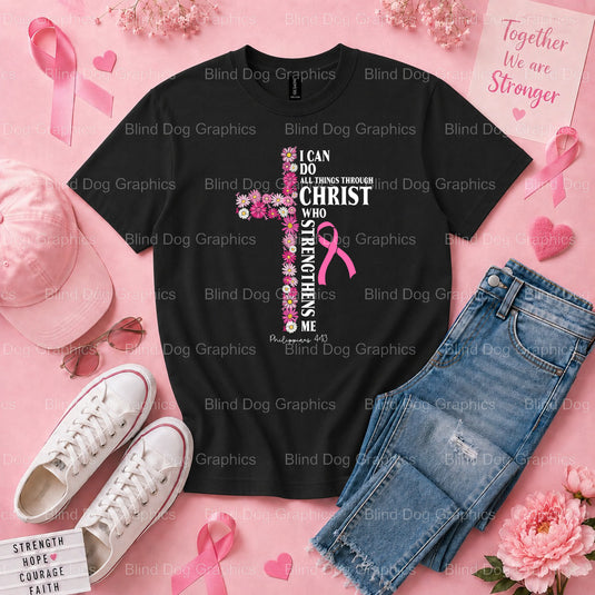 WE FIGHT WE WIN - Breast Cancer Awareness DTF Transfer Premade DTF Transfer (view 3 of 3) – by Blind Dog Graphics – Premad...