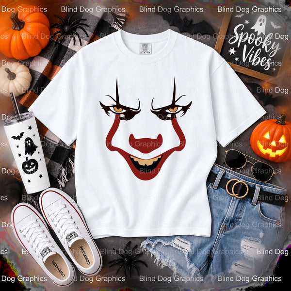 You Will Float Too – Halloween Premade DTF Transfer (view 1 of 2) – by Blind Dog Graphics – Premade Transfers – Halloween,...